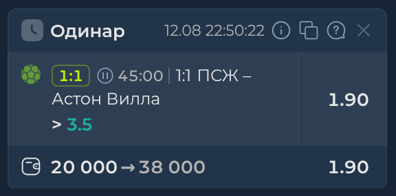 Изображение к прогнозу ПСЖ - Астон Вилла