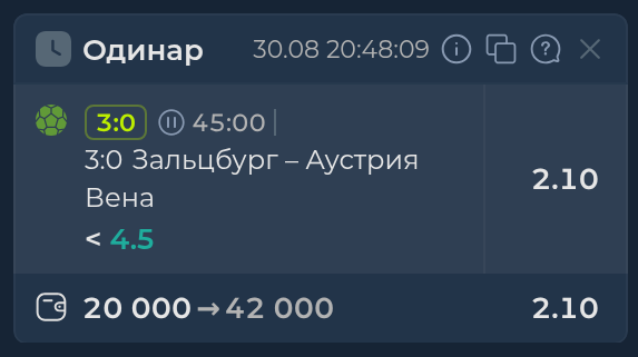 Изображение к прогнозу Зальцбург - Аустрия Вена