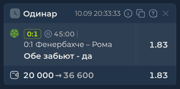 Изображение к прогнозу Фенербахче - Рома