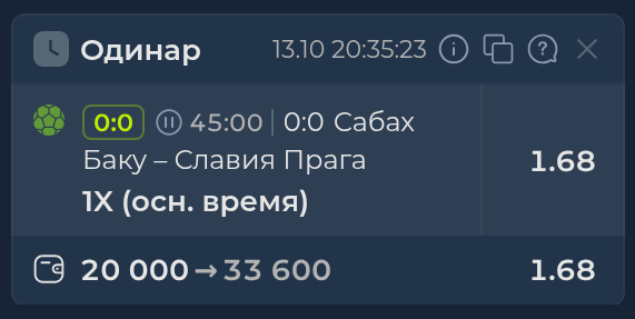 Изображение к прогнозу Сабах Баку - Славия Прага
